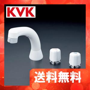 KVK KF12F2-1E KVK 一時止水付2ハンドル洗髪シャワー 一般地用