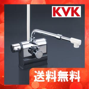 KF3008LSJ　KVK　デッキ形サーモスタット式シャワー　伸縮自在パイプ　左ハンドル仕様