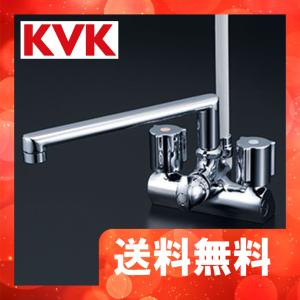 KF206GN　KVK　デッキ形一時止水付２ハンドルシャワー　240mmパイプ付　一般地用