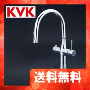 KVK KM6071EC KVK グースネック形シャワー付混合栓（センサー付