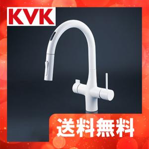 KVK KM6081EC KVK ビルトイン浄水器専用グースネック形シャワー付混合
