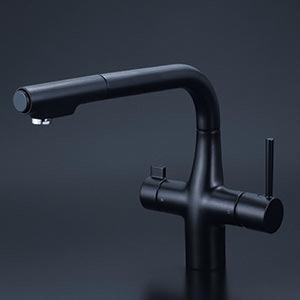 KVK KM6121EC KVK ビルトイン浄水器専用L形シングルレバー式シャワー