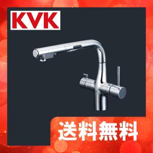 KM6131SCECHS　KVK　ビルトイン浄水器用シングルシャワー付混合栓（センサー）撥水　浄水カートリッジ付｜jyuusetsu-do