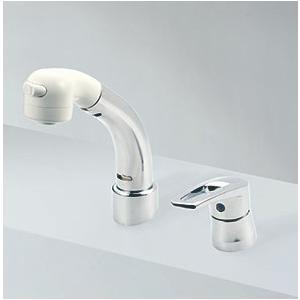 KVK 水栓金具【KM8029TNCN】洗面用水栓 傾斜水栓 シングル洗髪シャワー