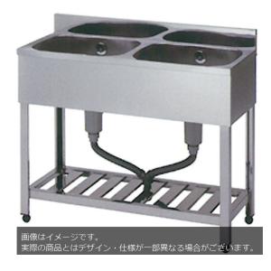 【法人様限定】PN-KP2-750　ライフ住器　業務用二槽シンク