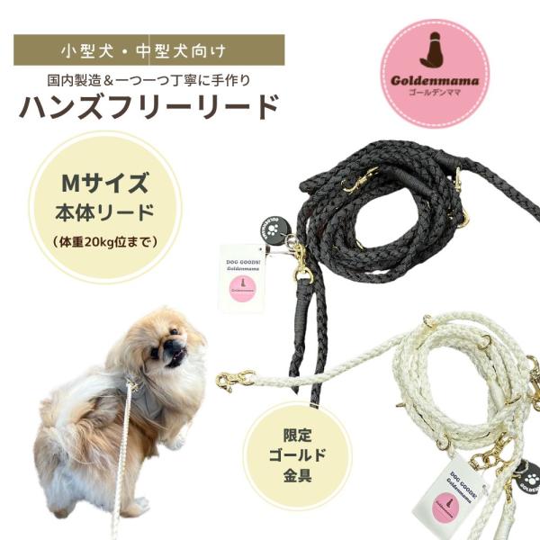 【Mサイズ本体】ハンズフリーリード 金具ゴールド 限定カラー goldenmama　ゴールデンママ ...