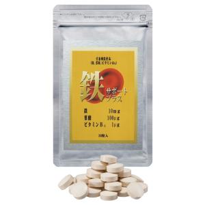 鉄分 サプリメント 鉄 葉酸 ビタミンB12 栄養機能食品  サプリ 鉄サポートプラス 1袋｜k-1ba