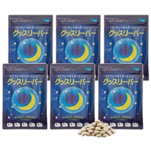 グッスリーパー 6袋 ギャバ バレリアン クワンソウ サプリ