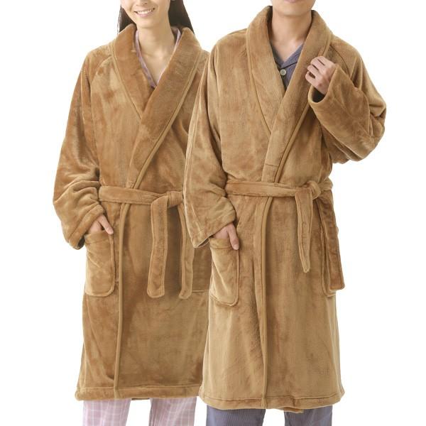 毛布のような暖かガウン　キャメル 1枚 - サンライズクラブ 三光通販 三光