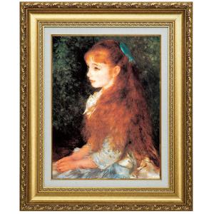 ルノアール　絵画　青い帽子の少女 【世界の名画】　リトグラフ　163/180 ルノアール 絵画 青い帽子の少女 【世界の名画】 リトグラフ 163