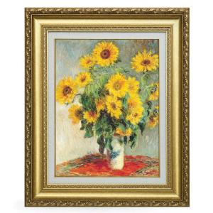 ゴッホ ひまわり レプリカ 6号 立体複製名画 額付き 美術品 絵画