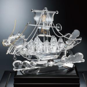 KW-1203 招福 走り大黒天 田中佑幸作 置物 オブジェ 水晶細工 大黒天像