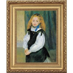 絵画ルノワール複製 額つき 大きめ