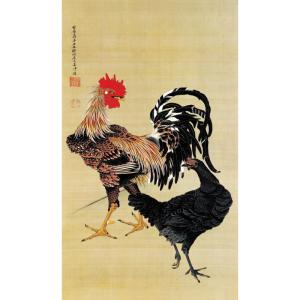 日本画 鶏の絵の商品一覧 通販 Yahoo ショッピング