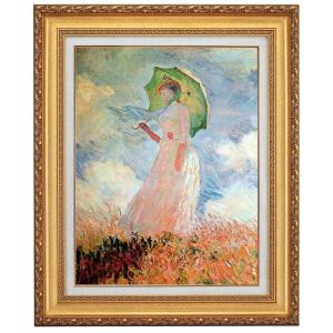 モネの絵 モネ セーヌ川の春 10号 立体複製名画 レプリカ 額付き 美術