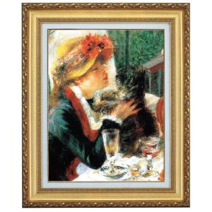 ルノワール ルノアール 子犬を抱く少女 4号 立体複製名画 レプリカ 額