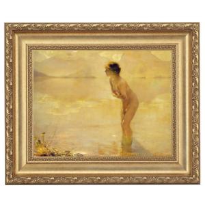 ポール・シャバ 9月の朝 立体複製名画 絵画 額付き インテリア アート