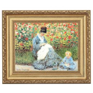 ルノワール 裸婦 複製画 額装 インテリア ルノワール 眠る裸婦 4号 立体複製名画 レプリカ 額付き 美術品 絵画