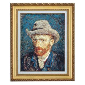 フェルメール 作品 真珠の耳飾りの少女 4号 立体複製名画 レプリカ 額