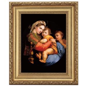 ブグロー 聖母マリアと天使たち 4号 立体複製名画 額付き 壁掛け 有名