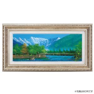 絵画 油絵 小林幸三 「上高地・大正池」 6号風景画 インテリア お祝い