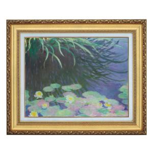 アンドレ・ブラジリエ 馬と木々の風景 リトグラフ agmotokawa_andoreburajirie-