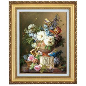 ルノワール 春の花束 春の花 4号 立体複製名画 美術品 レプリカ 絵画