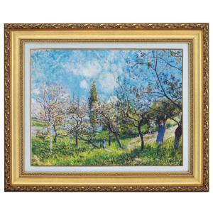 ルノワール ルノアール 長い髪の浴女 10号 立体複製名画 レプリカ 額