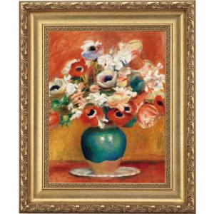 ルノワール 絵画 花 4号 Renoir 立体複製名画 レプリカ 額付き 美術品 絵画 インテリア おしゃれ 壁掛け 壁飾り - アートの友社 ホーリ通信｜k-1ba