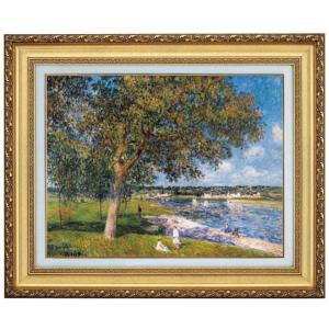 ルノワール 絵画 横たわる裸婦 立体複製名画 レプリカ 額付き 美術品