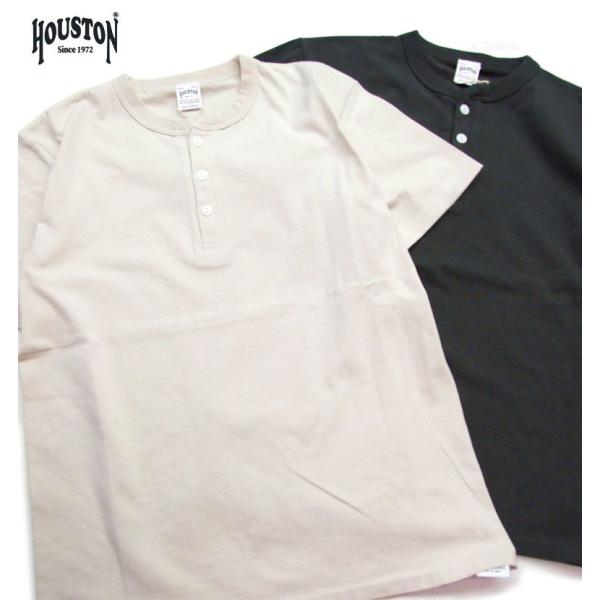 HOUSTON ヘンリーネック Tシャツ 22297 HOUSTON ピグメント ヘンリーtシャツ ...