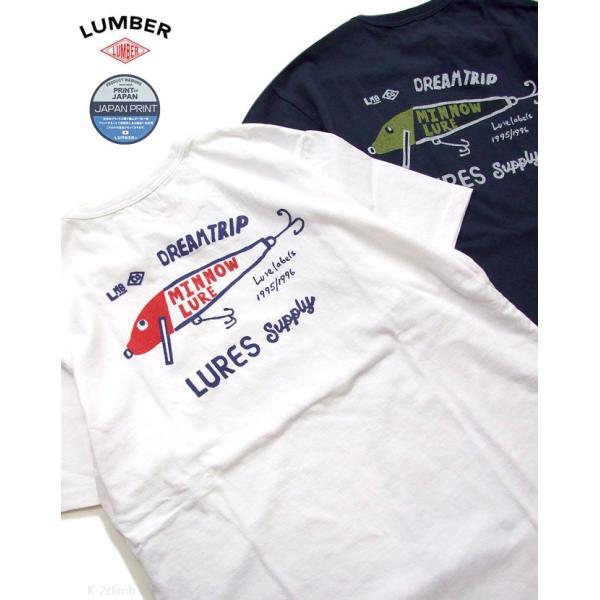 男女兼用 半t LUMBER 半袖Tシャツ ランバー ルアー 釣り 241249 プリントt カット...