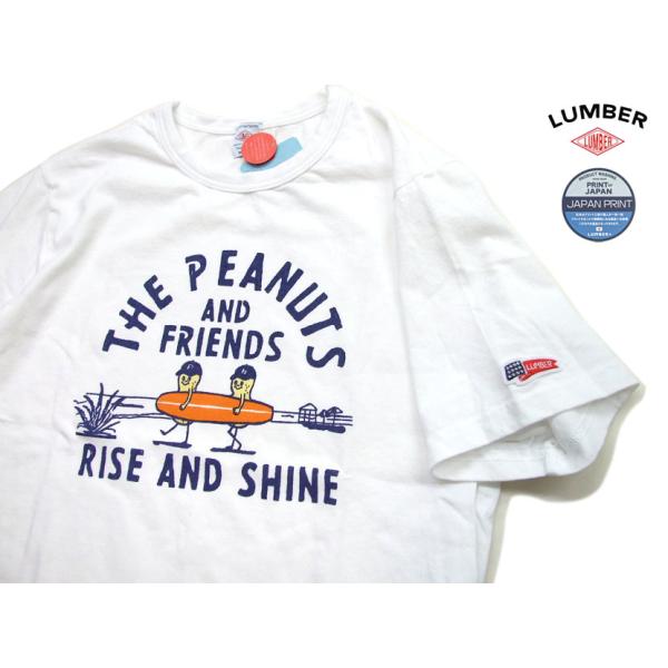 ピーナツサーフ 男女兼用 半t LUMBER 半袖Tシャツ  lumber ランバー カットソー24...