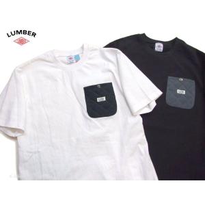 LUMBER ポケットtシャツ 男女兼用 半袖Tシャツ ランバー 異素材キルティングポケットがお洒落カワイイ カジュアル カットソー 241902｜k-2climb