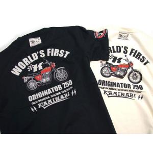 再入荷! カミナリモータース 雷 2018 WORLD'S FIRTST半袖Tシャツ KMT-170 kaminari CB750