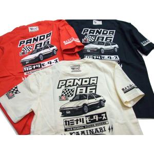 カミナリモータース Tシャツ 半袖Tシャツ KMT-201  86雷　エフ商会　PANDA 86　メ...