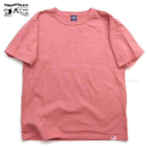 ダルチザン HINODE 半袖Tシャツ STUDIO D’ARTISAN　SP-098B 茜色 日本...