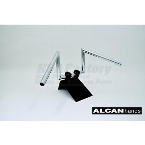 アルキャンハンズ ハンドルバー  1インチ/25.4mm ロボハン 6インチ チョッパー｜k-a-factory2010-shop