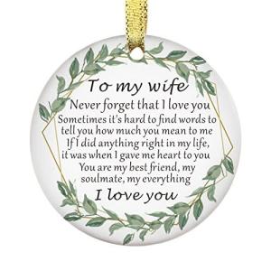 クリスマス 飾り |Personalized Ornaments for Wife for Wife Never フォージt That I Lovの商品画像