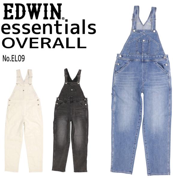 EDWIN エドウィン essentials エッセンシャルズ オーバーオール デニム  ジーンズ ...