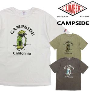 メール便発送 LUMBER ランバー 半袖 Tシャツ 231503 男女兼用 ユニセックス メンズ レディース カジュアル プリント CAMPSIDE｜k-aiya