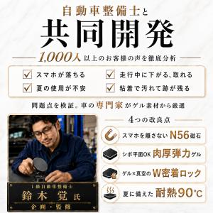 スマホホルダー 車 マグネット 車載ホルダー ...の詳細画像3