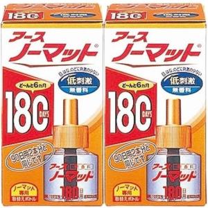 アースノーマット 詰め替え 180日 × 2本 取替え 無香料 低刺激 ボトル 蚊取り器 液体蚊取り 蚊とり 蚊除け アース製薬｜k-and-n-shouzi11223