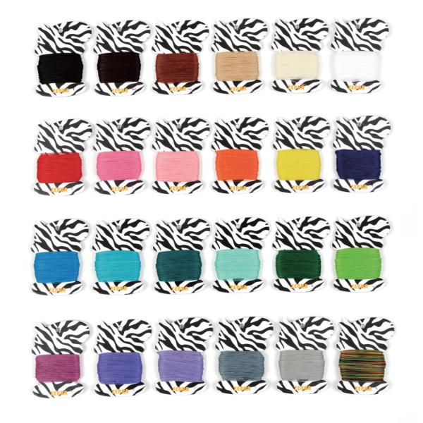 クラフト社 ZEBRA ロウビキナイロン糸 045 30m φ0.45mm 全24色 クリックポスト...