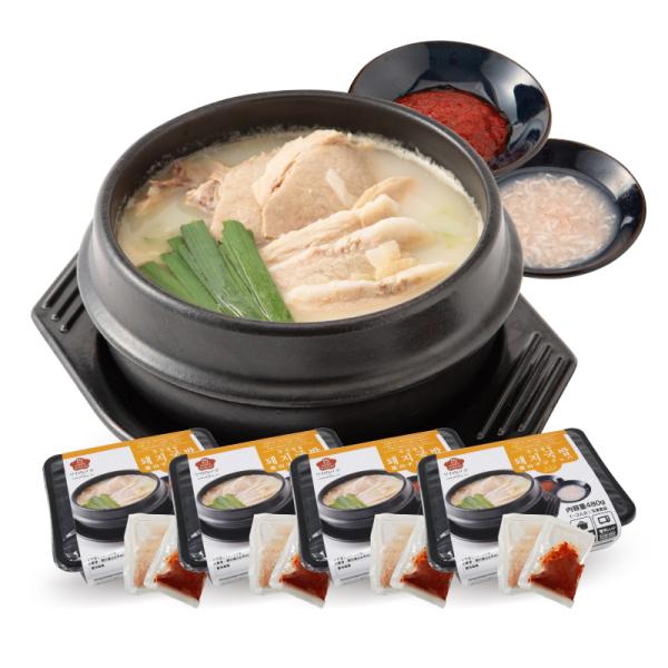 韓国料理 bibim'  テジクッパ (４個セット)    1人前 韓国食品 冷凍食品 スープ 韓国...