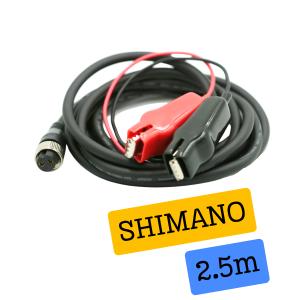 シマノ 電動リール コード 2芯タイプ ワニ口仕様 （リールコードタイプＤ）Blue