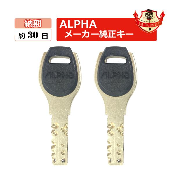 ALPHA 鍵 FBロックキー ディンプルキー メーカー純正 合鍵 spare key アルファ ス...