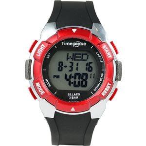 腕時計 スポーツウォッチ ランニングウォッチ 20LAP デジタル レッド Time Piece（タイムピース） TPW-004RD 通販 ts189｜k-consul