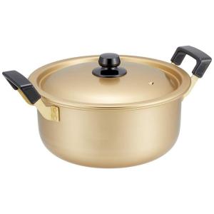 アカオアルミ しゅう酸 実用鍋 45cm 日本製 アカオ アルミ 両手鍋