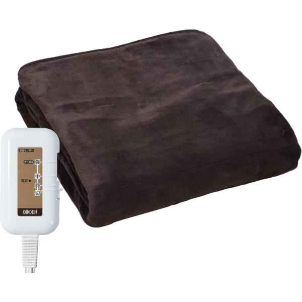 【送料無料】 広電 VWB551R-B 電気掛け敷き毛布 188×130cm ブラウン